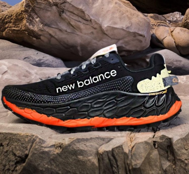 Newbalance Fresh Foam X More Trail V3 Black Orange Running Shoes