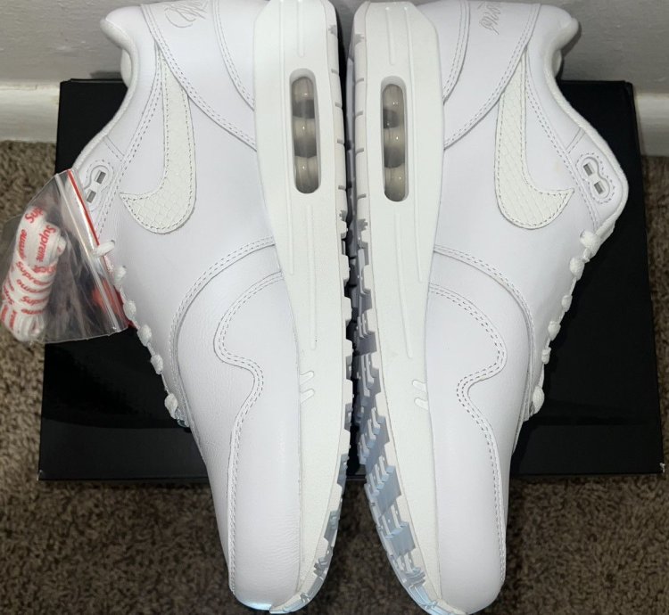 Supreme Nike Air Max 1 87 Sp White Size 11 5 Ss 25