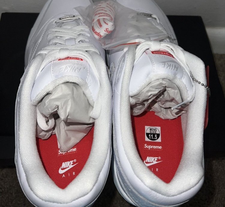 Supreme Nike Air Max 1 87 Sp White Size 11 5 Ss 25