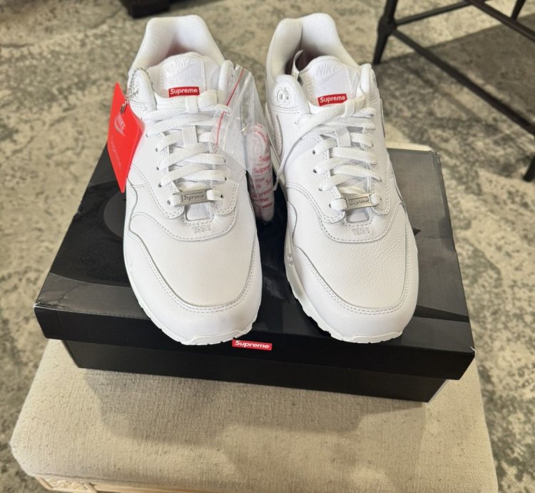 Supreme Nike Air Max 1 White ss25