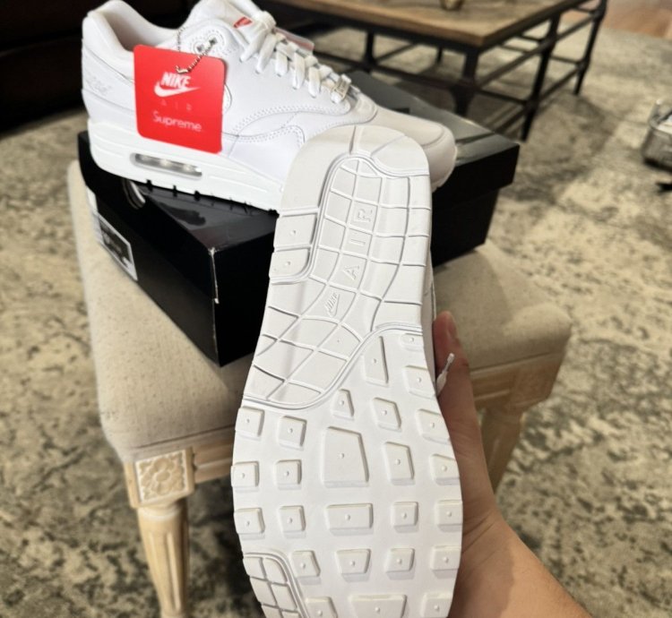 Supreme Nike Air Max 1 White ss25