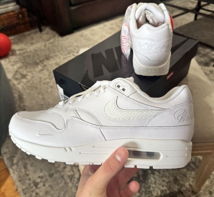 Supreme Nike Air Max 1 White ss25