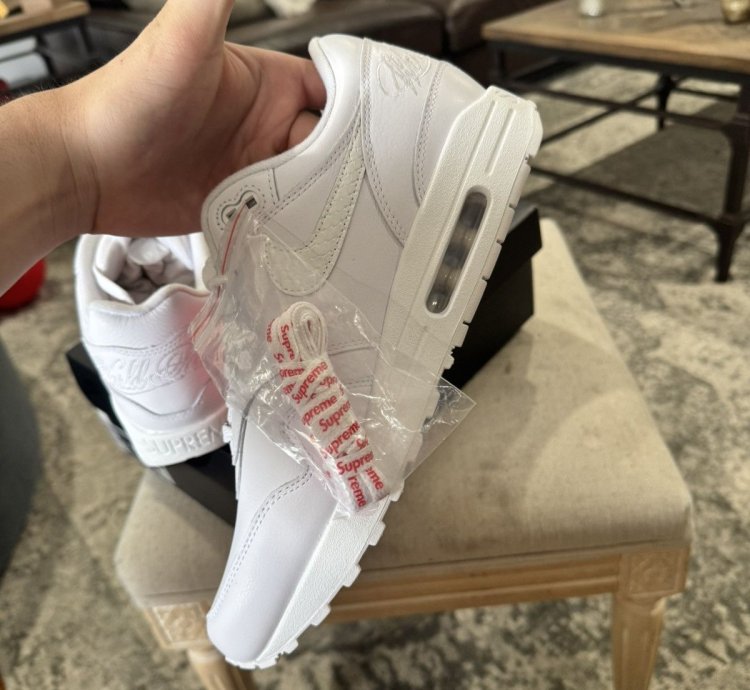 Supreme Nike Air Max 1 White ss25