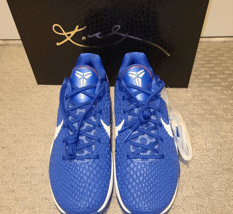 Nike Kobe 6 Protro La Dodgers Game Royal Blue Size 11 New