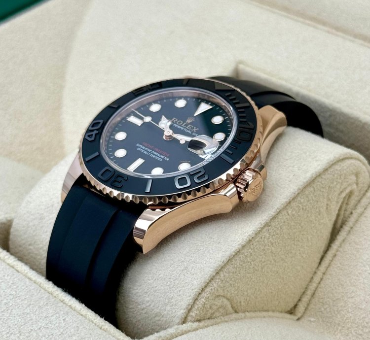 Rolex Yacht-master 37 New 2024 Yacht-master 37mm 268655 Rose Gold Black Dial