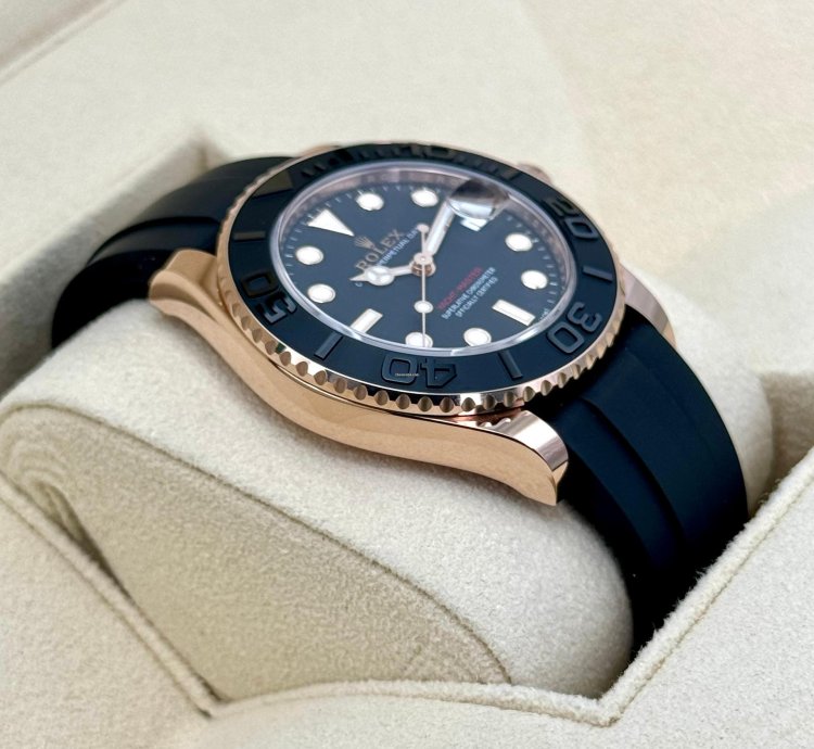 Rolex Yacht-master 37 New 2024 Yacht-master 37mm 268655 Rose Gold Black Dial
