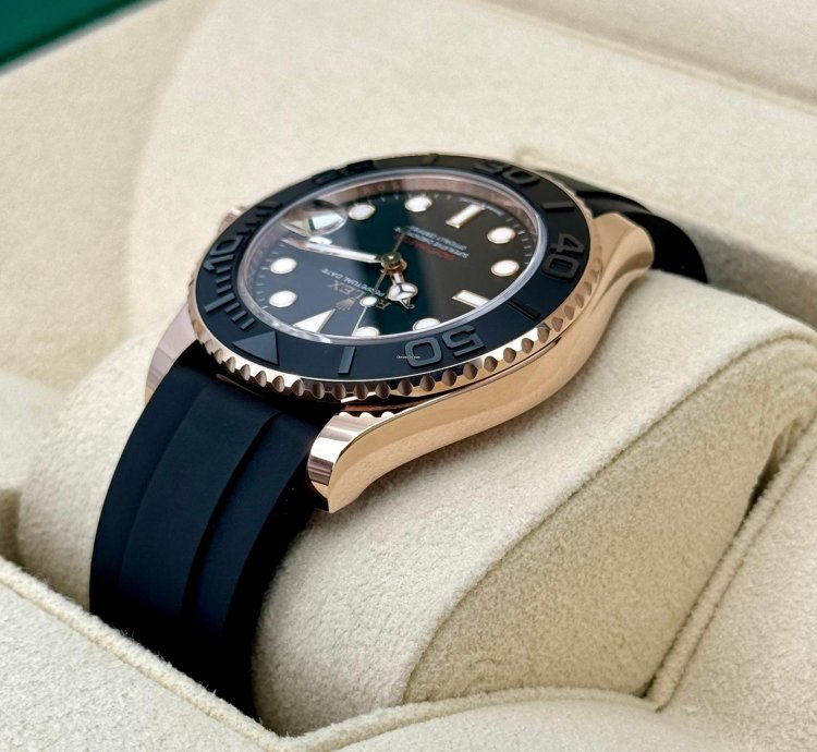 Rolex Yacht-master 37 New 2024 Yacht-master 37mm 268655 Rose Gold Black Dial