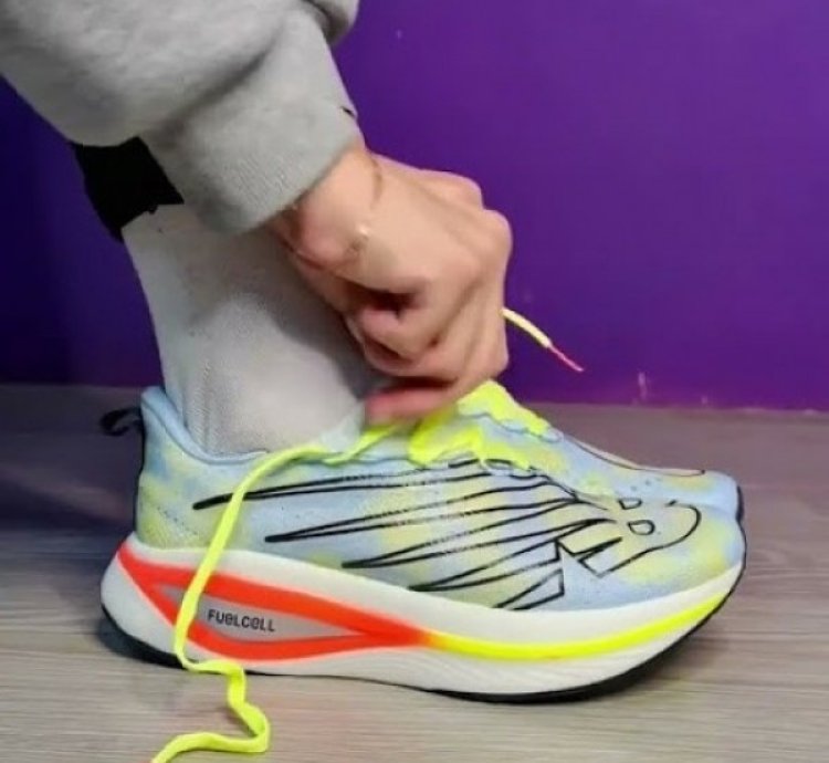 Newbalance Fuel Cell V3 Light Blue Running Shoes