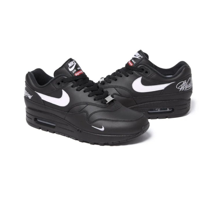 Supreme Nike Black Air Max 1 World Famous