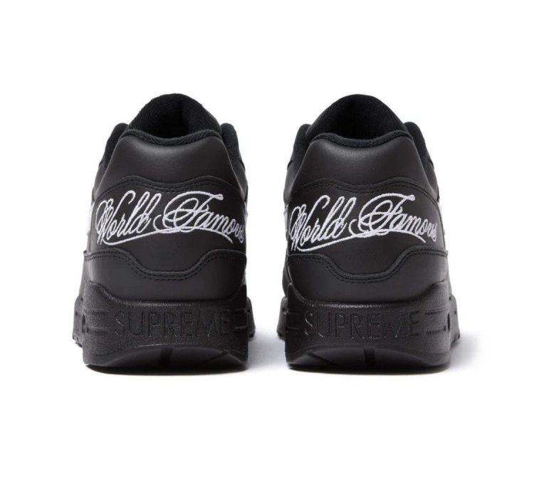 Supreme Nike Black Air Max 1 World Famous