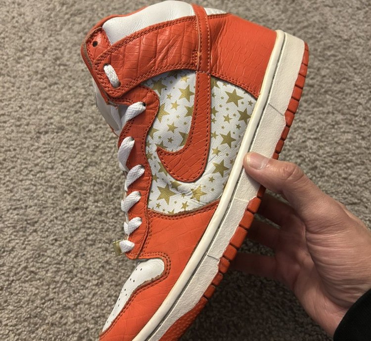 Supreme Nike Dunk High Pro Sb Orange Size 9 5