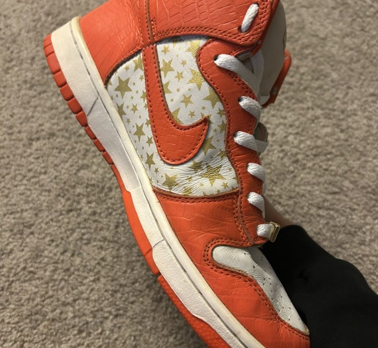 Supreme Nike Dunk High Pro Sb Orange Size 9 5