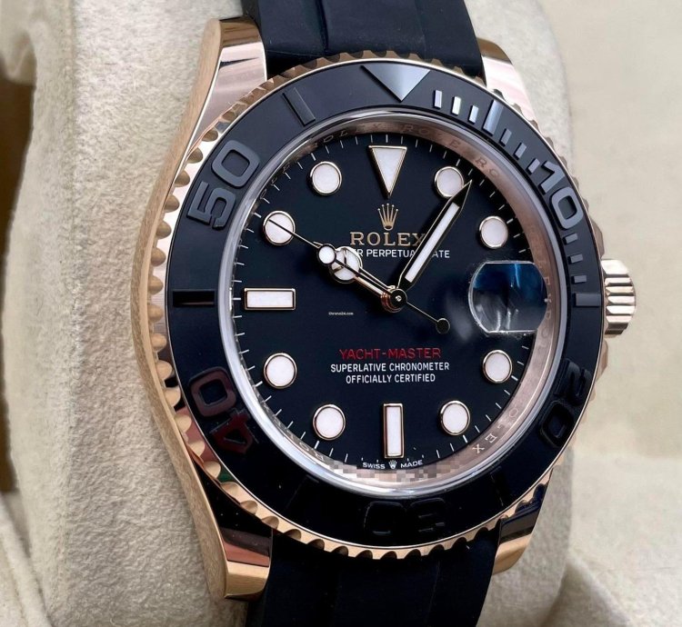 Rolex Yacht-master 40 126655 40mm Rose Gold Oysterflex Unworn 2023