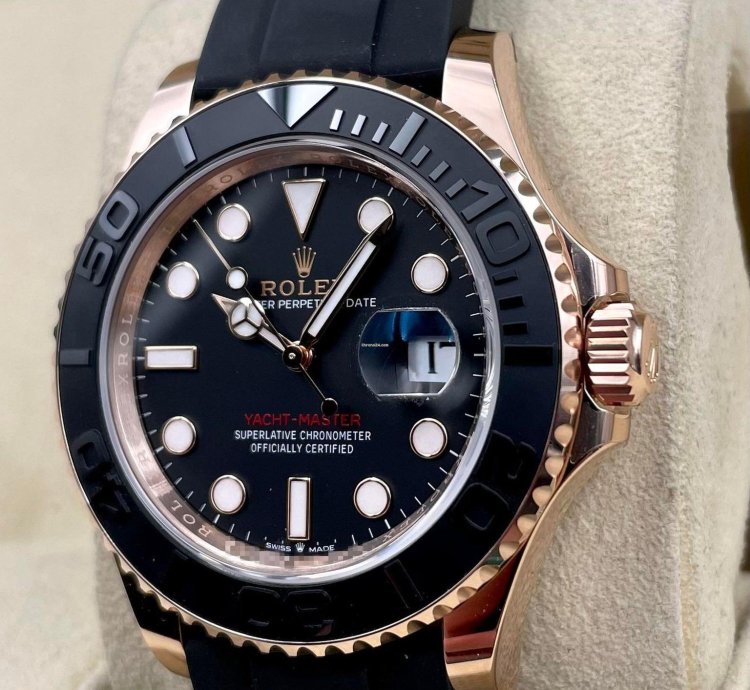 Rolex Yacht-master 40 126655 40mm Rose Gold Oysterflex Unworn 2023