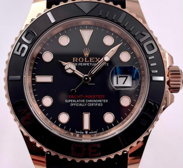 Rolex Yacht-master 40 126655 40mm Rose Gold Oysterflex Unworn 2023