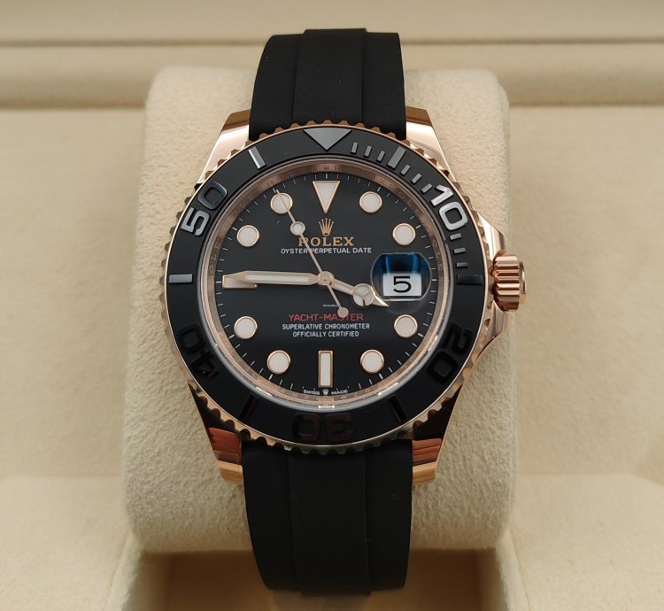 Rolex Yacht-master 40 126655 Gold Rose New 2024 Oysterflex Full Set