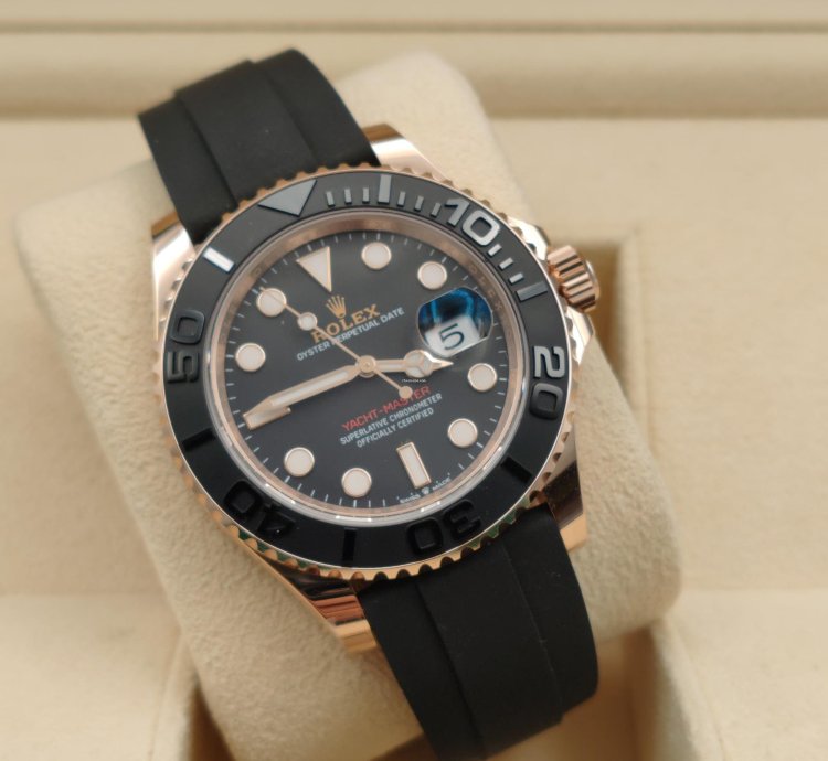 Rolex Yacht-master 40 126655 Gold Rose New 2024 Oysterflex Full Set