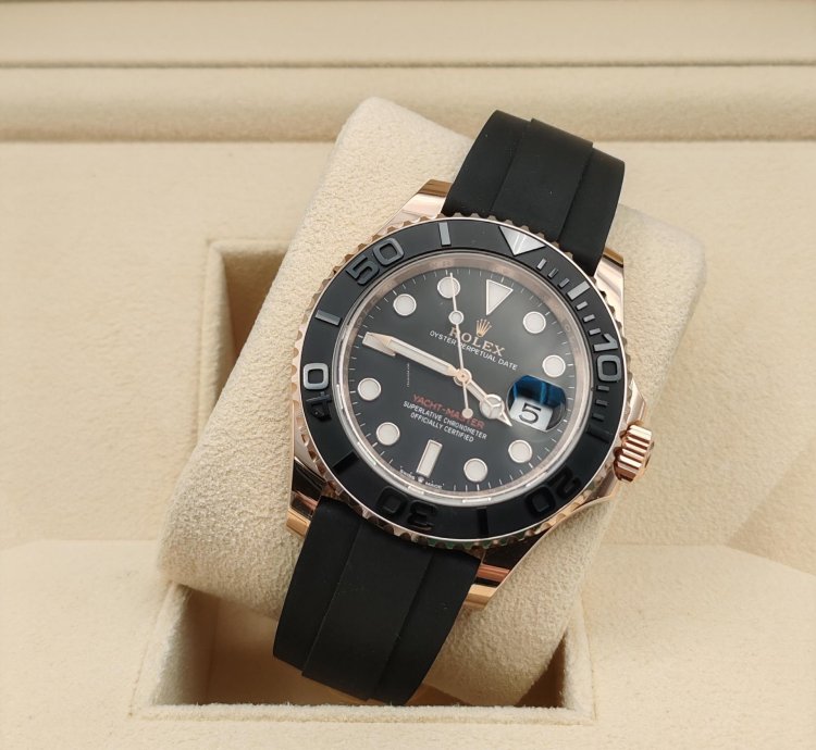 Rolex Yacht-master 40 126655 Gold Rose New 2024 Oysterflex Full Set