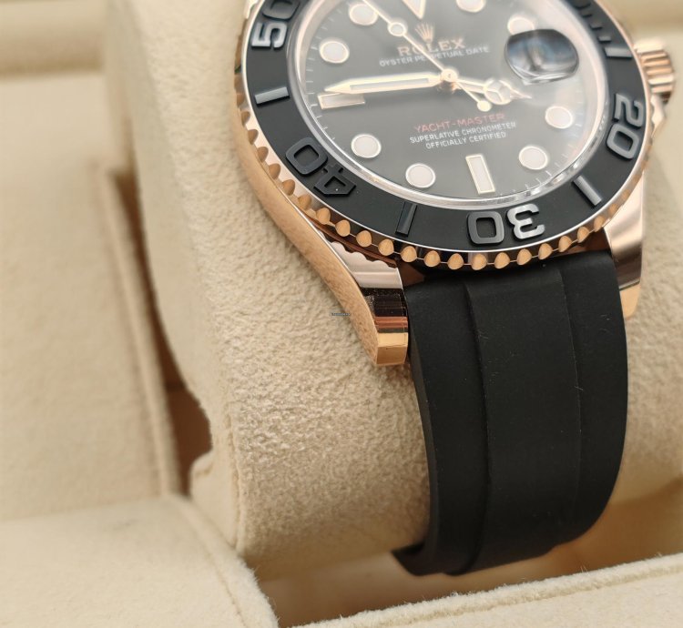 Rolex Yacht-master 40 126655 Gold Rose New 2024 Oysterflex Full Set