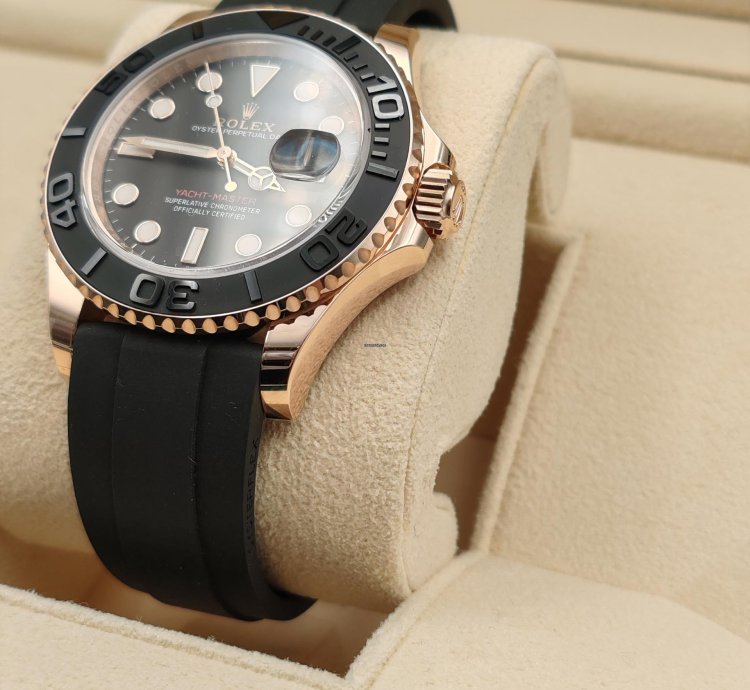 Rolex Yacht-master 40 126655 Gold Rose New 2024 Oysterflex Full Set