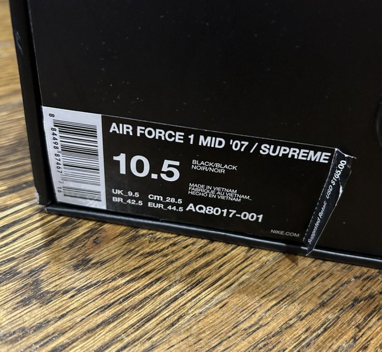 Supreme Nike Nba Air Force 1 Mid 07
