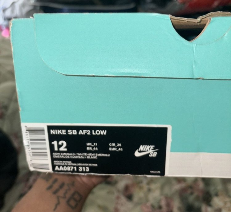 Supreme Nike Sb Af2 Low Teal