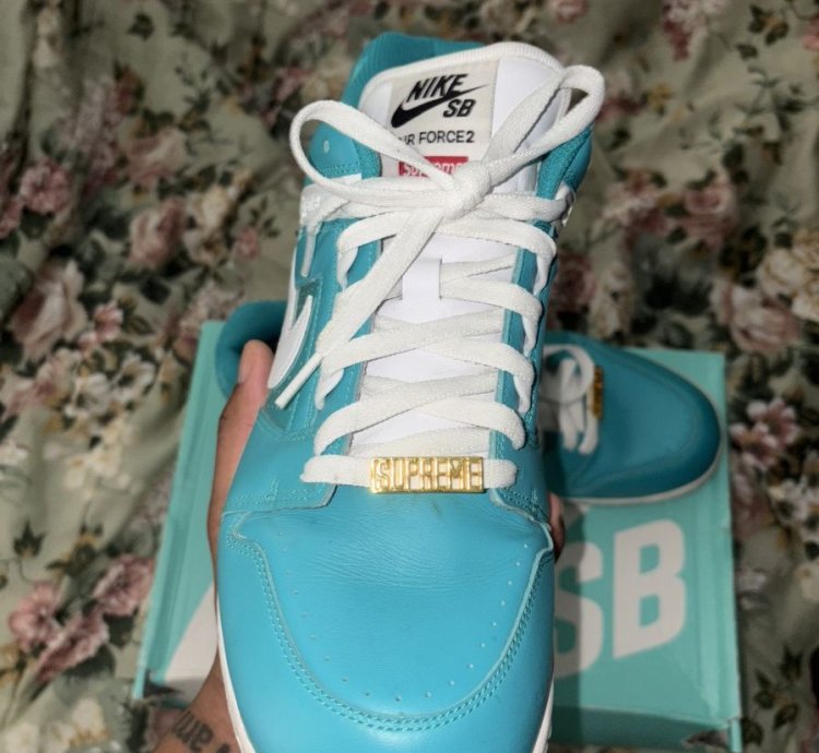 Supreme Nike Sb Af2 Low Teal