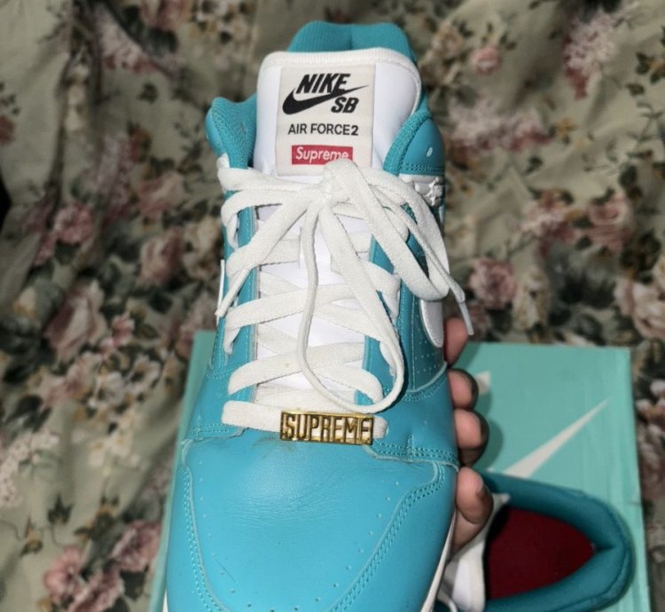Supreme Nike Sb Af2 Low Teal