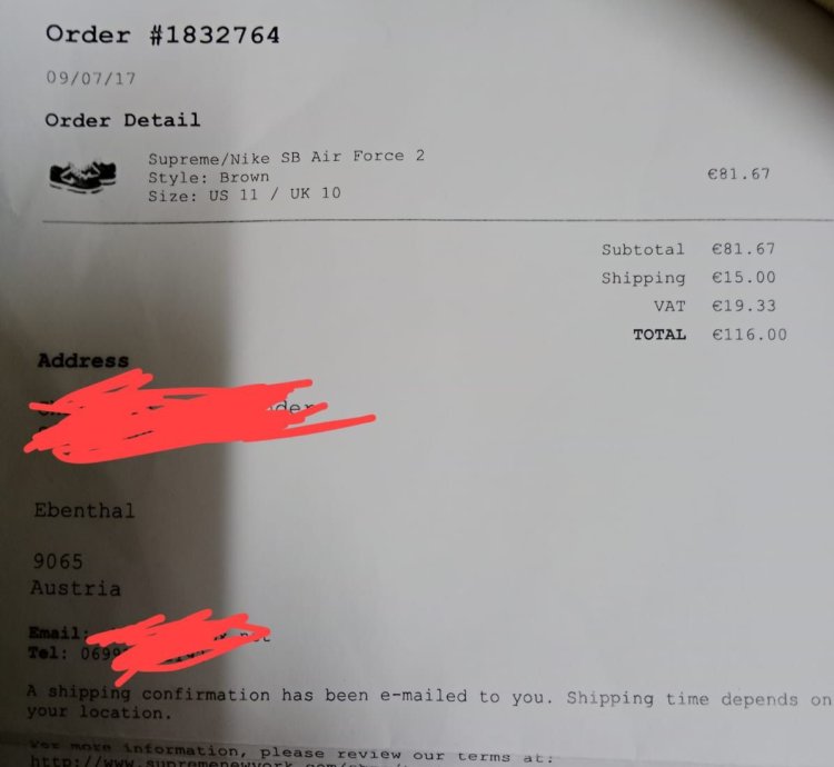 Supreme Nike Sb Air Force 2 Low