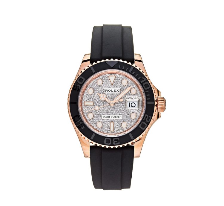 Rolex Yacht-master 40 126655 Rose Gold Pave Diamond Dial 2023