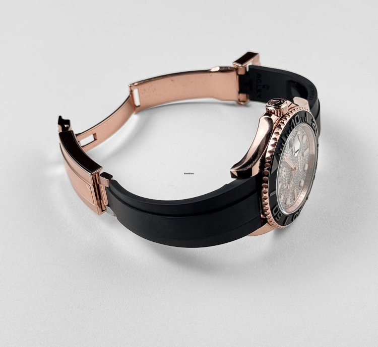 Rolex Yacht-master 40 126655 Rose Gold Pave Diamond Dial 2023