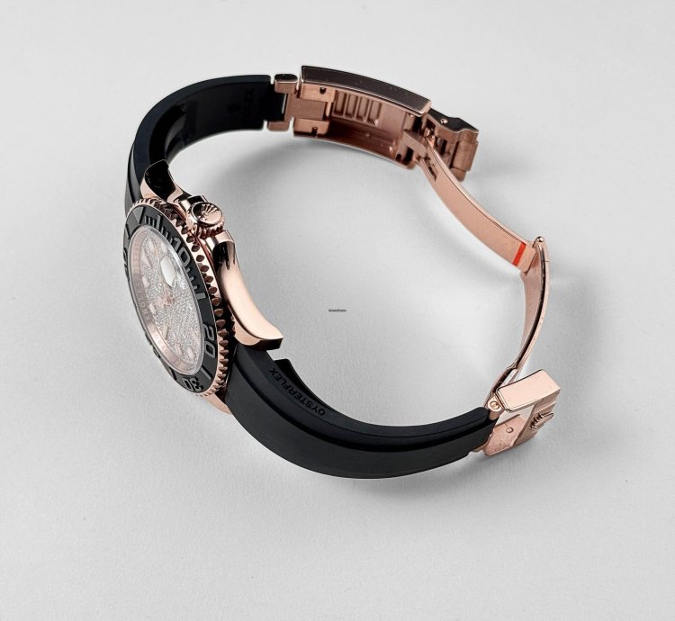 Rolex Yacht-master 40 126655 Rose Gold Pave Diamond Dial 2023