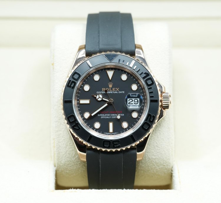 Rolex Yacht-master 40 2018 Rose Gold Yacht-master 40 Oysterflex Box And Papers 116655