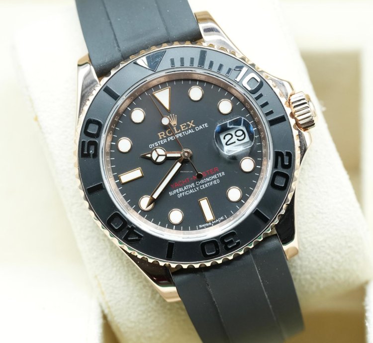 Rolex Yacht-master 40 2018 Rose Gold Yacht-master 40 Oysterflex Box And Papers 116655