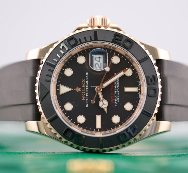 Rolex Yacht-master 40 2022 Rolex Rose Gold Oysterflex Yacht Master 40 126655
