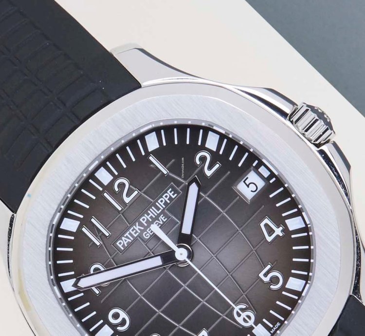 Patek Philippe Aquanaut Black Grey Dial - Steel Rubber Straps