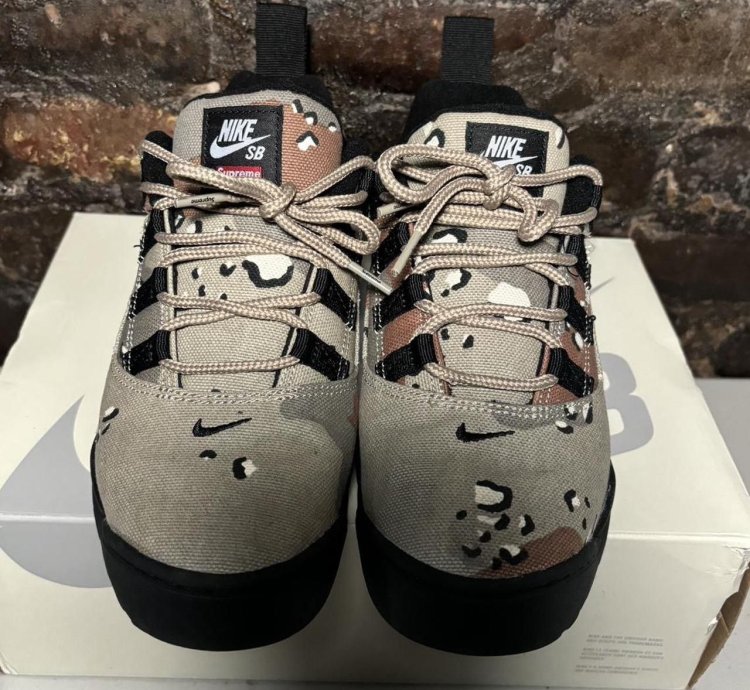Supreme Nike Sb Desert Camo Air Darwin Shoes
