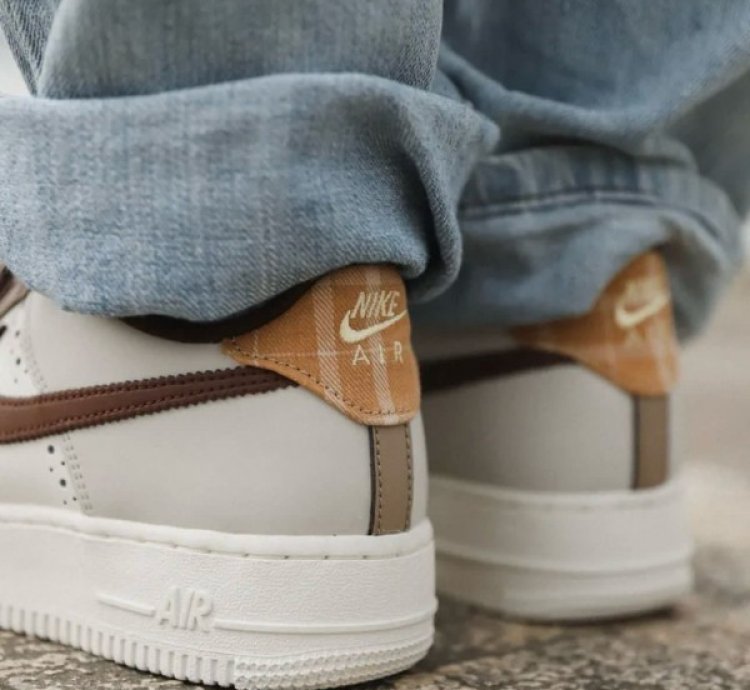 Nik E Air Force 1 Lv8 Brogue Wingtip Sneakers
