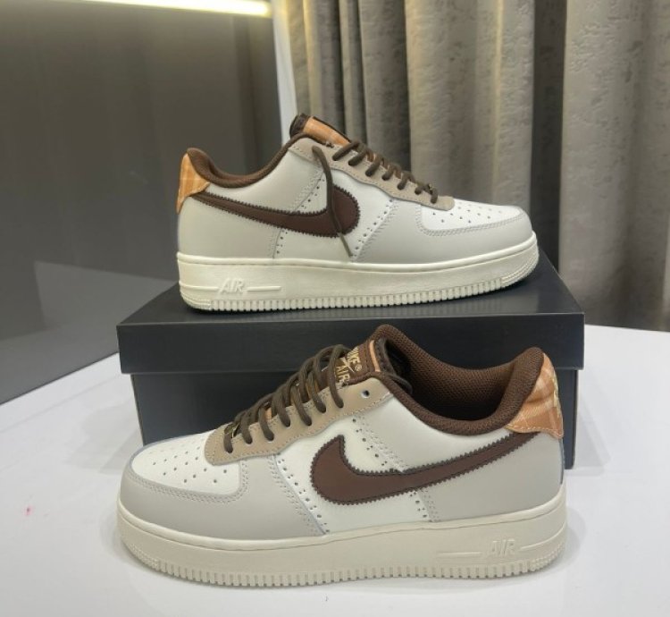 Nik E Air Force 1 Lv8 Brogue Wingtip Sneakers