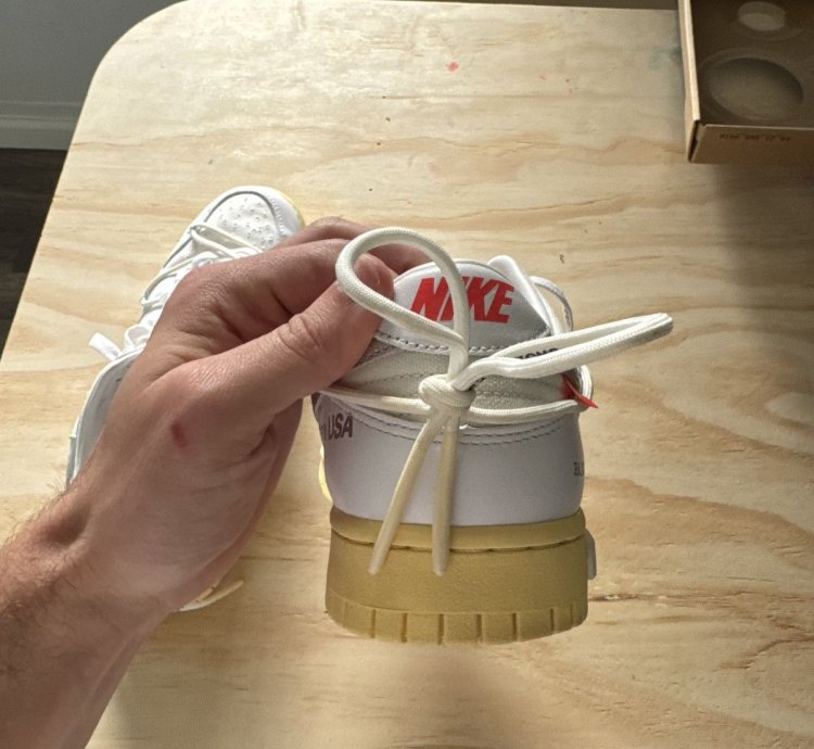 Nike Off-white Dunk Low Lot 01 Of 50 Shoes Size 9