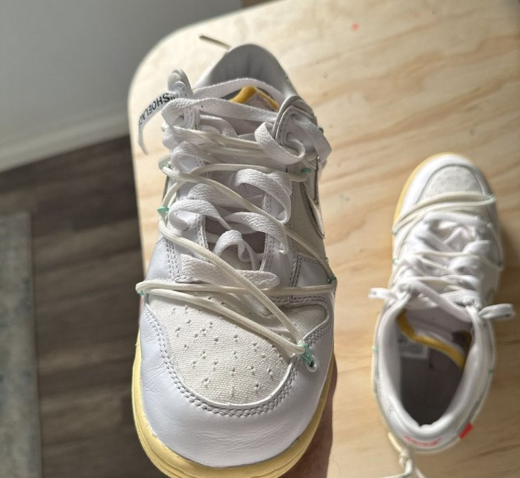 Nike Off-white Dunk Low Lot 01 Of 50 Shoes Size 9