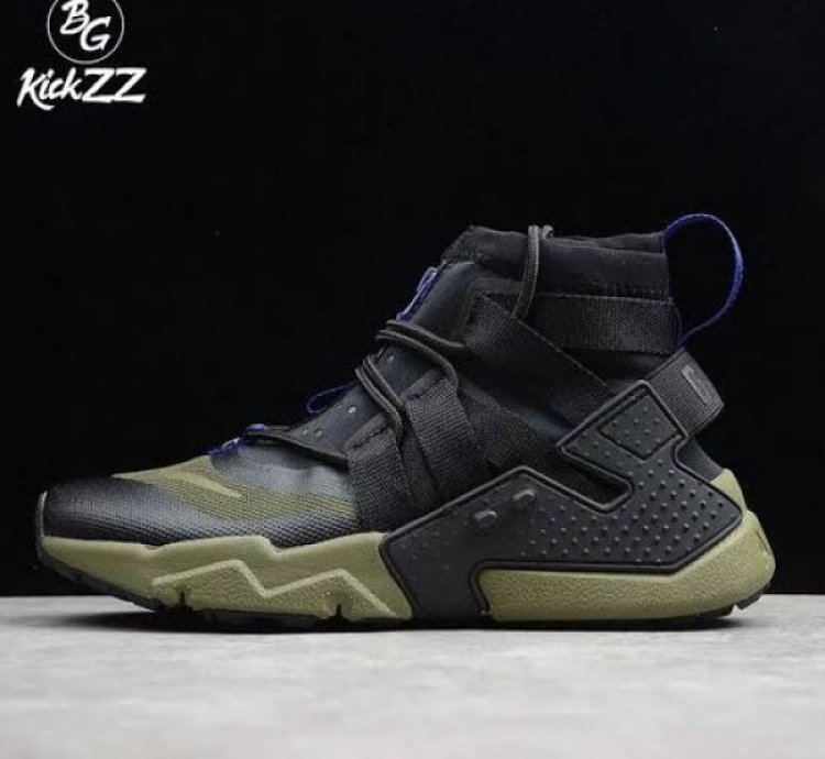 Nik E Air Huarache Gripp Green Black Sneakers