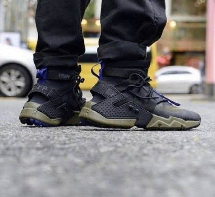 Nik E Air Huarache Gripp Green Black Sneakers