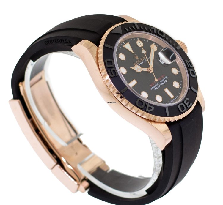 Rolex Yacht-master 40 40mm Rose Gold Black Dial Black Bezel 126655