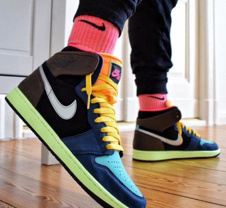 Nik E Air Jordan 1 Bio Hack Basketball Sneakers Semi Ua