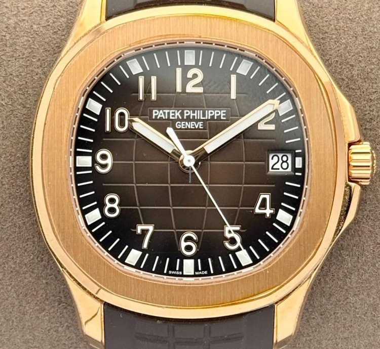 Patek Philippe Aquanaut Brown Dial Rose Gold