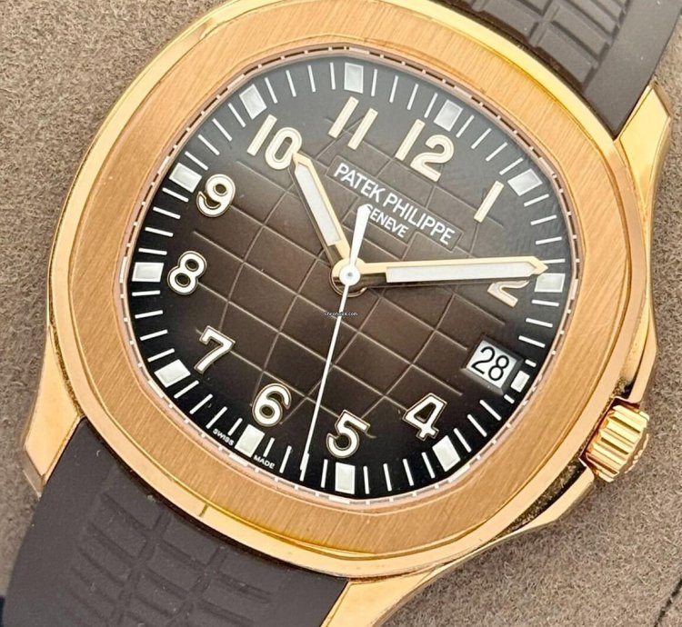 Patek Philippe Aquanaut Brown Dial Rose Gold