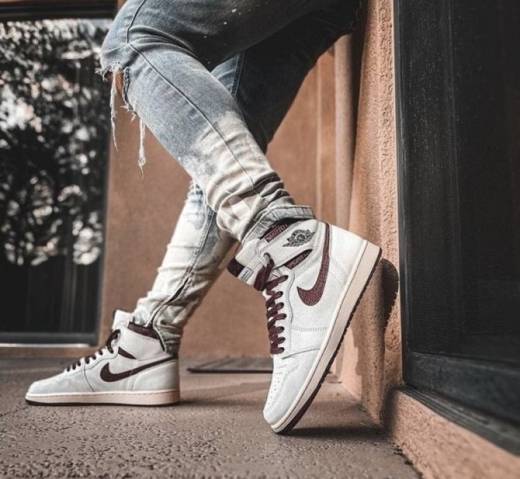 Nik E Air Jordan 1 High Ma Maniere Basketball Sneakers Semi Ua
