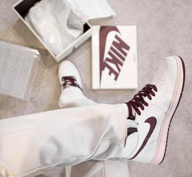 Nik E Air Jordan 1 High Ma Maniere Basketball Sneakers Semi Ua