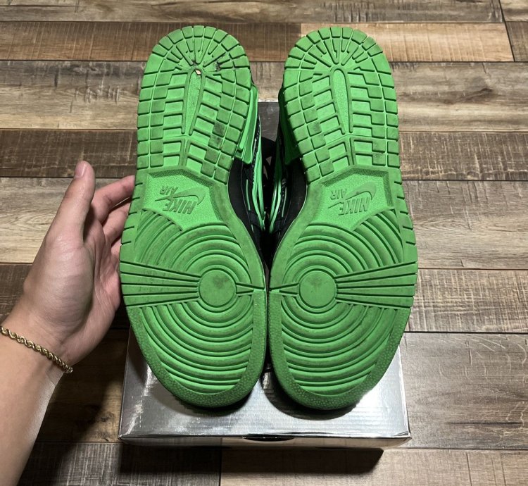 Nike Off-white Rubber Dunk Green Strike